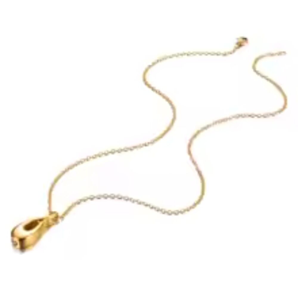 Gold Infinity Cremation Locket Urn Pendant Ashes Holder